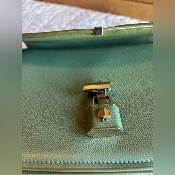 Kate Spade Locket Large Flap Shoulder Bag Olive Romaine purse - Picture 14 of 16